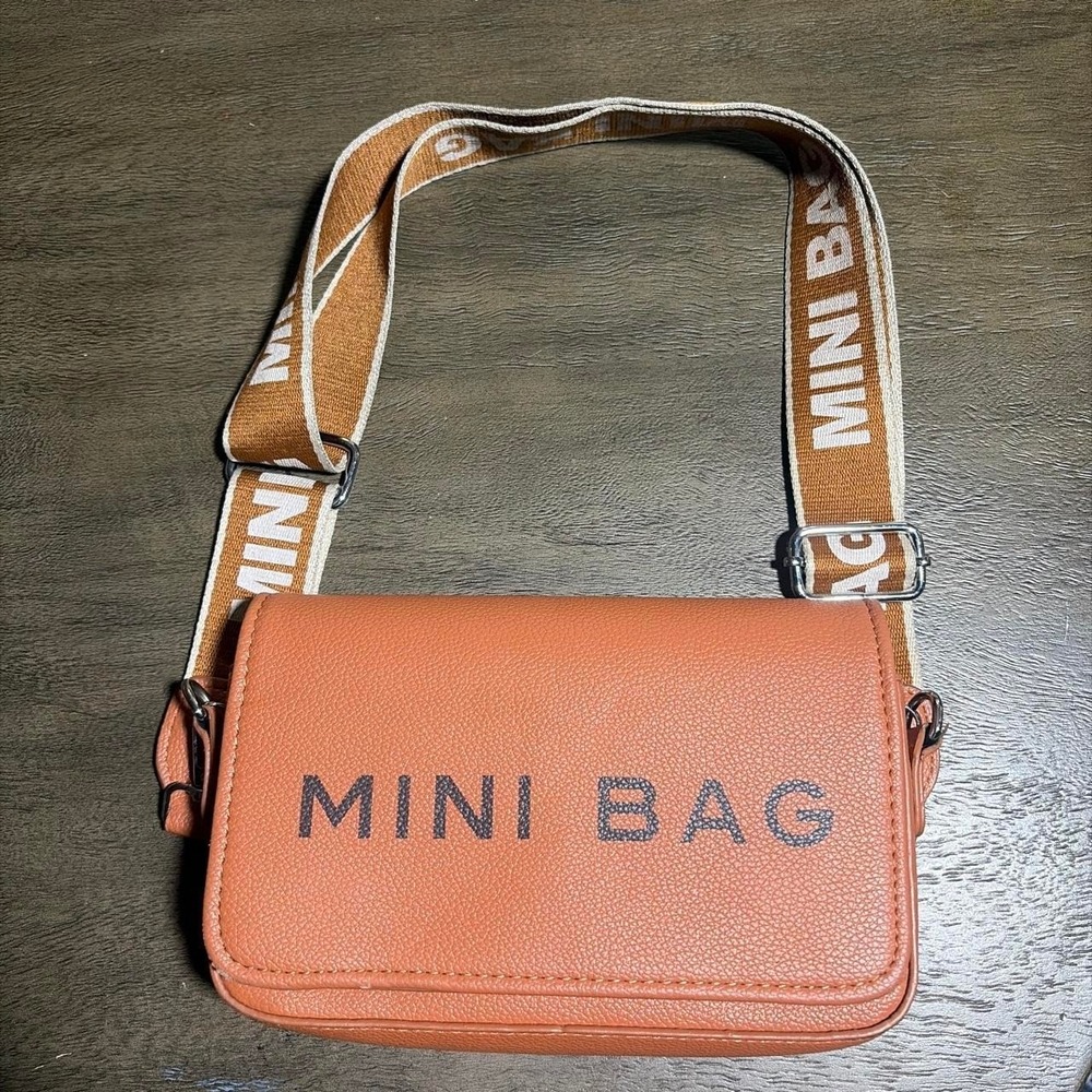 Massmode Mini Crossbody Bag Tan with Adjustable Strap